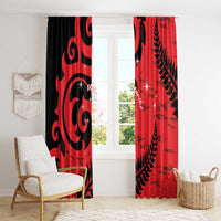 New Zealand Matariki Window Curtain Maori New Year Koru Pattern LT22 - Polynesian Pride