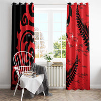New Zealand Matariki Window Curtain Maori New Year Koru Pattern LT22 - Polynesian Pride