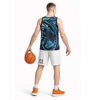 New Zealand Matariki Basketball Jersey Maori Humpback Whale Galaxy LT22 - Polynesian Pride