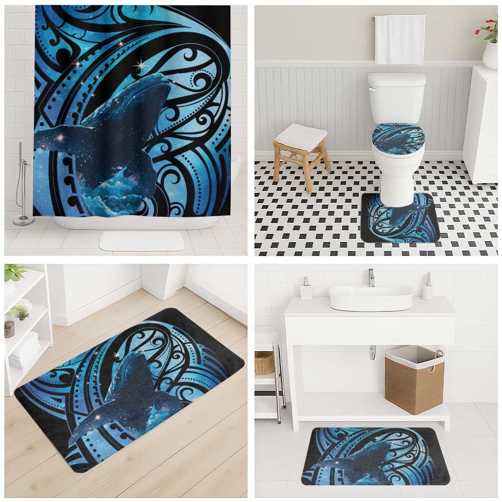 New Zealand Matariki Bathroom Set Maori Humpback Whale Galaxy LT22 - Polynesian Pride
