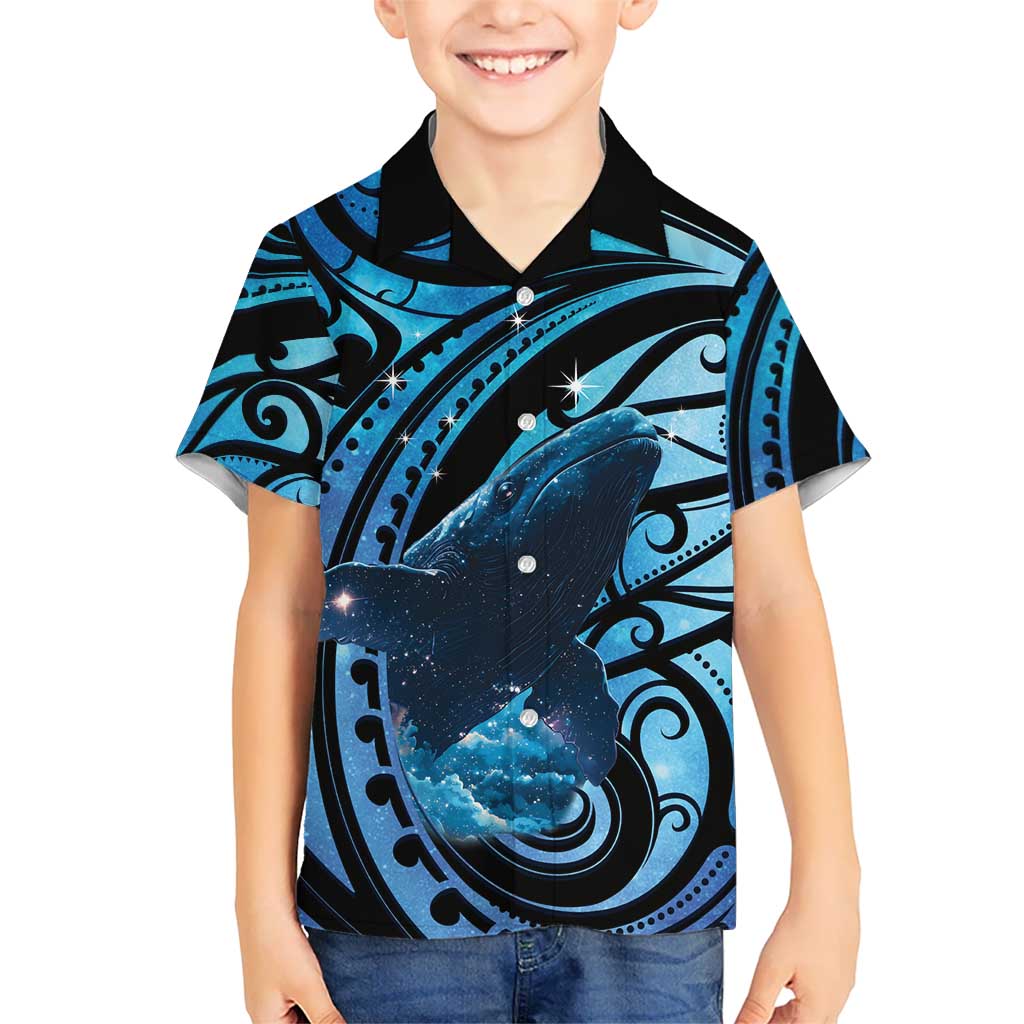 New Zealand Matariki Hawaiian Shirt Maori Humpback Whale Galaxy LT22 - Polynesian Pride