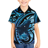 New Zealand Matariki Hawaiian Shirt Maori Humpback Whale Galaxy LT22 - Polynesian Pride
