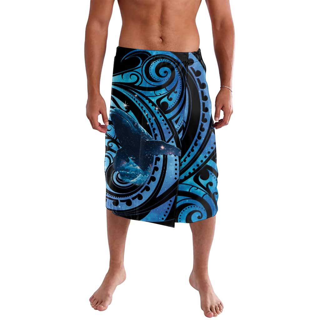 New Zealand Matariki Lavalava Maori Humpback Whale Galaxy LT22 Blue - Polynesian Pride