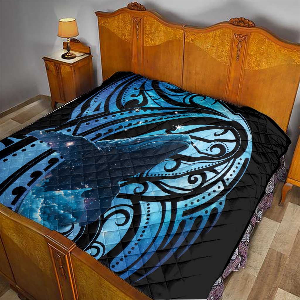 New Zealand Matariki Quilt Maori Humpback Whale Galaxy LT22 - Polynesian Pride