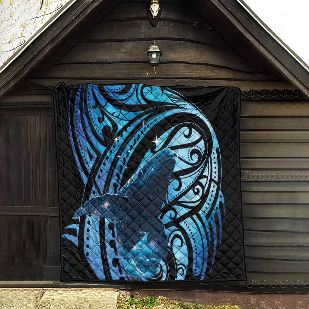 New Zealand Matariki Quilt Maori Humpback Whale Galaxy LT22 - Polynesian Pride
