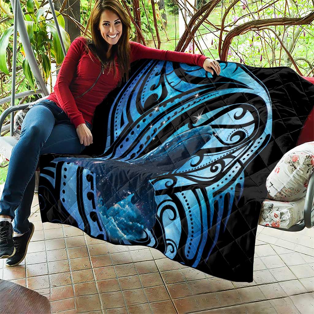 New Zealand Matariki Quilt Maori Humpback Whale Galaxy LT22 - Polynesian Pride