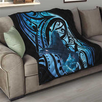 New Zealand Matariki Quilt Maori Humpback Whale Galaxy LT22 - Polynesian Pride