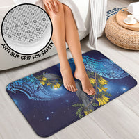 New Zealand Kokako Bird Bathroom Set Kowhai Galaxy Style Polynesian Pattern LT22 - Polynesian Pride