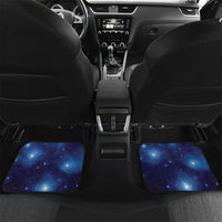 New Zealand Kokako Bird Car Mats Kowhai Galaxy Style Polynesian Pattern LT22 Set 2pcs - Back Blue - Polynesian Pride