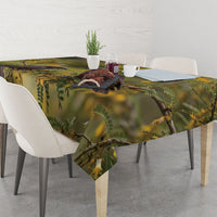 New Zealand Kaka Bird Tablecloth Kowhai Flower Landscape Style LT22 - Polynesian Pride