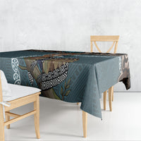 New Zealand Tui Bird Maripi Tablecloth Maori Weapon Kowhaiwhai Pattern LT22 - Polynesian Pride
