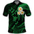 Custom Niihau Hawaii Polo Shirt Polynesian Tattoo and Pacific Plumeria Green Vibe LT9 Green - Polynesian Pride