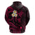 Custom Niihau Hawaii Hoodie Polynesian Tattoo and Pacific Plumeria Pink Vibe LT9 - Polynesian Pride