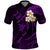 Custom Niihau Hawaii Polo Shirt Polynesian Tattoo and Pacific Plumeria Purple Vibe LT9 Purple - Polynesian Pride