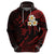 Custom Niihau Hawaii Hoodie Polynesian Tattoo and Pacific Plumeria Red Vibe LT9 - Polynesian Pride