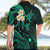 Personalised Niihau Hawaii Hawaiian Shirt Polynesian Tattoo and Pacific Plumeria Turquoise Vibe LT9 - Polynesian Pride