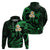 Custom Molokai Hawaii Hoodie Polynesian Tattoo and Pacific Plumeria Green Vibe LT9 - Polynesian Pride