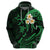 Custom Molokai Hawaii Hoodie Polynesian Tattoo and Pacific Plumeria Green Vibe LT9 - Polynesian Pride