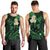 Personalised Molokai Hawaii Men Tank Top Polynesian Tattoo and Pacific Plumeria Green Vibe LT9 - Polynesian Pride