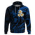 Custom Lanai Hawaii Hoodie Polynesian Tattoo and Pacific Plumeria Blue Vibe LT9 Pullover Hoodie Blue - Polynesian Pride