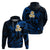 Custom Lanai Hawaii Hoodie Polynesian Tattoo and Pacific Plumeria Blue Vibe LT9 - Polynesian Pride