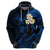 Custom Lanai Hawaii Hoodie Polynesian Tattoo and Pacific Plumeria Blue Vibe LT9 - Polynesian Pride