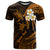 Custom Lanai Hawaii T Shirt Polynesian Tattoo and Pacific Plumeria Gold Vibe LT9 Gold - Polynesian Pride