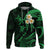 Custom Lanai Hawaii Hoodie Polynesian Tattoo and Pacific Plumeria Green Vibe LT9 Pullover Hoodie Green - Polynesian Pride