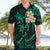 Personalised Lanai Hawaii Hawaiian Shirt Polynesian Tattoo and Pacific Plumeria Turquoise Vibe LT9 - Polynesian Pride