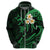 Custom Kahoolawe Hawaii Hoodie Polynesian Tattoo and Pacific Plumeria Green Vibe LT9 - Polynesian Pride