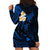 Hawaii Hoodie Dress Maui Islands Pacific Plumeria Blue Vibe LT9 - Polynesian Pride