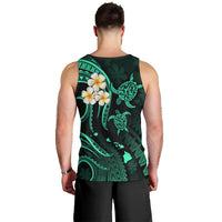 Hawaii Men Tank Top Maui Islands Pacific Plumeria Turquoise Vibe LT9 - Polynesian Pride