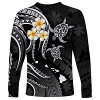 Hawaii Long Sleeve Shirt Maui Islands Pacific Plumeria White Vibe LT9 - Polynesian Pride
