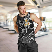 Hawaii Men Tank Top Maui Islands Pacific Plumeria White Vibe LT9 - Polynesian Pride