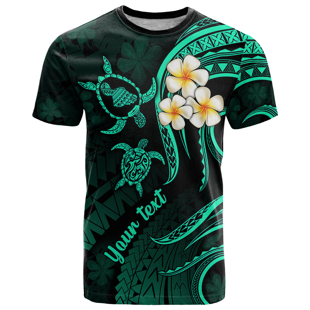 Custom Maui Hawaii T Shirt Polynesian Tattoo and Pacific Plumeria Turquoise Vibe LT9 Adult Turquoise - Polynesian Pride
