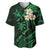 Hawaii Baseball Jersey Oahu Islands Pacific Plumeria Green Vibe LT9 Green - Polynesian Pride