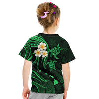 Hawaii Kid T Shirt Oahu Islands Pacific Plumeria Green Vibe LT9 - Polynesian Pride
