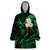 Hawaii Wearable Blanket Hoodie Oahu Islands Pacific Plumeria Green Vibe LT9 One Size Green - Polynesian Pride