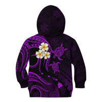 Hawaii Kid Hoodie Oahu Islands Pacific Plumeria Purple Vibe LT9 - Polynesian Pride