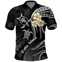Hawaii Polo Shirt Oahu Islands Pacific Plumeria White Vibe LT9 White - Polynesian Pride