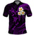 Custom Oahu Hawaii Polo Shirt Polynesian Tattoo and Pacific Plumeria Purple Vibe LT9 Purple - Polynesian Pride