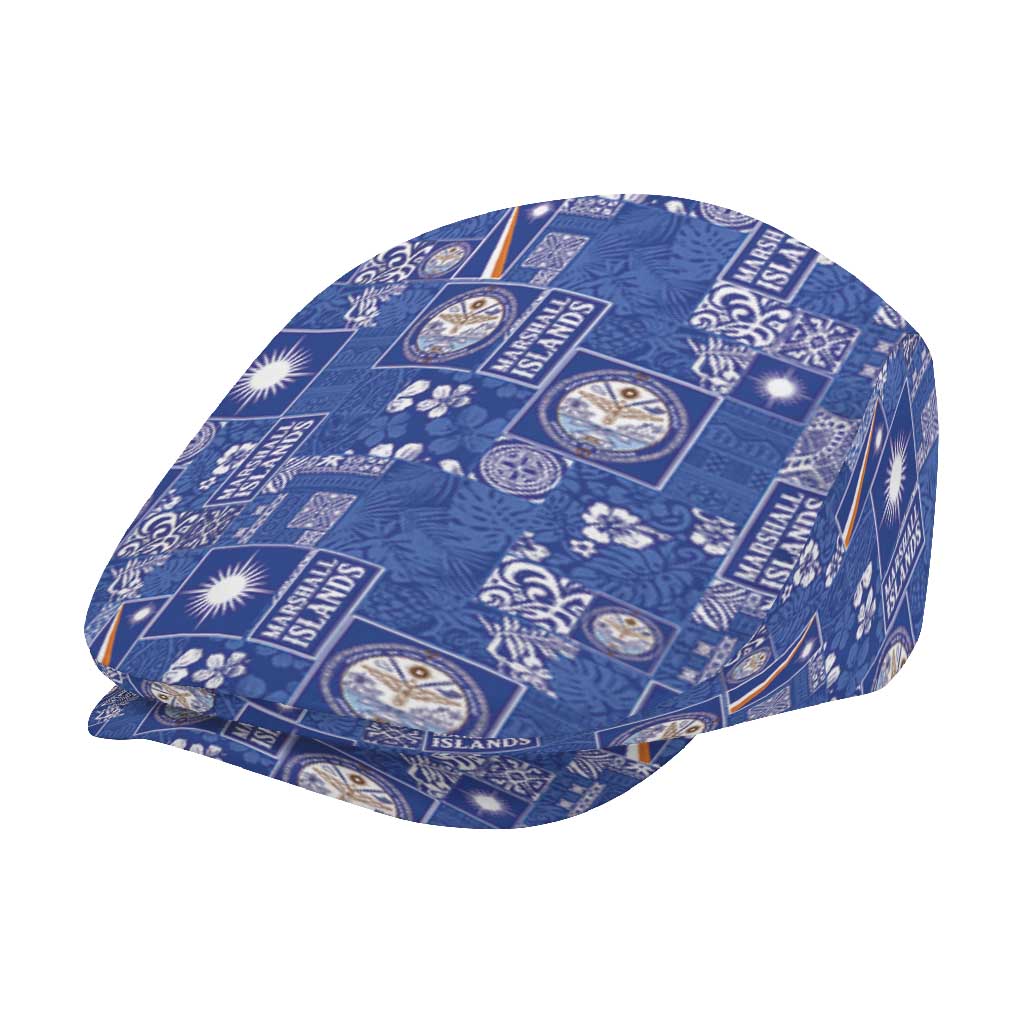 Marshall Islands Merry Christmas Jeff Hat Pacific Patchwork Xmas Vibes LT9 - Polynesian Pride