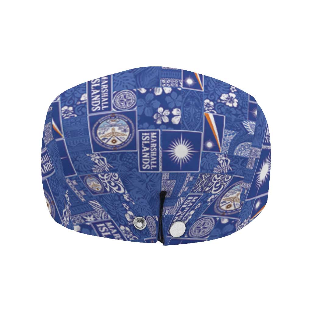 Marshall Islands Merry Christmas Jeff Hat Pacific Patchwork Xmas Vibes LT9 - Polynesian Pride