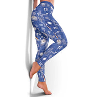 Marshall Islands Merry Christmas Leggings Pacific Patchwork Xmas Vibes LT9 - Polynesian Pride