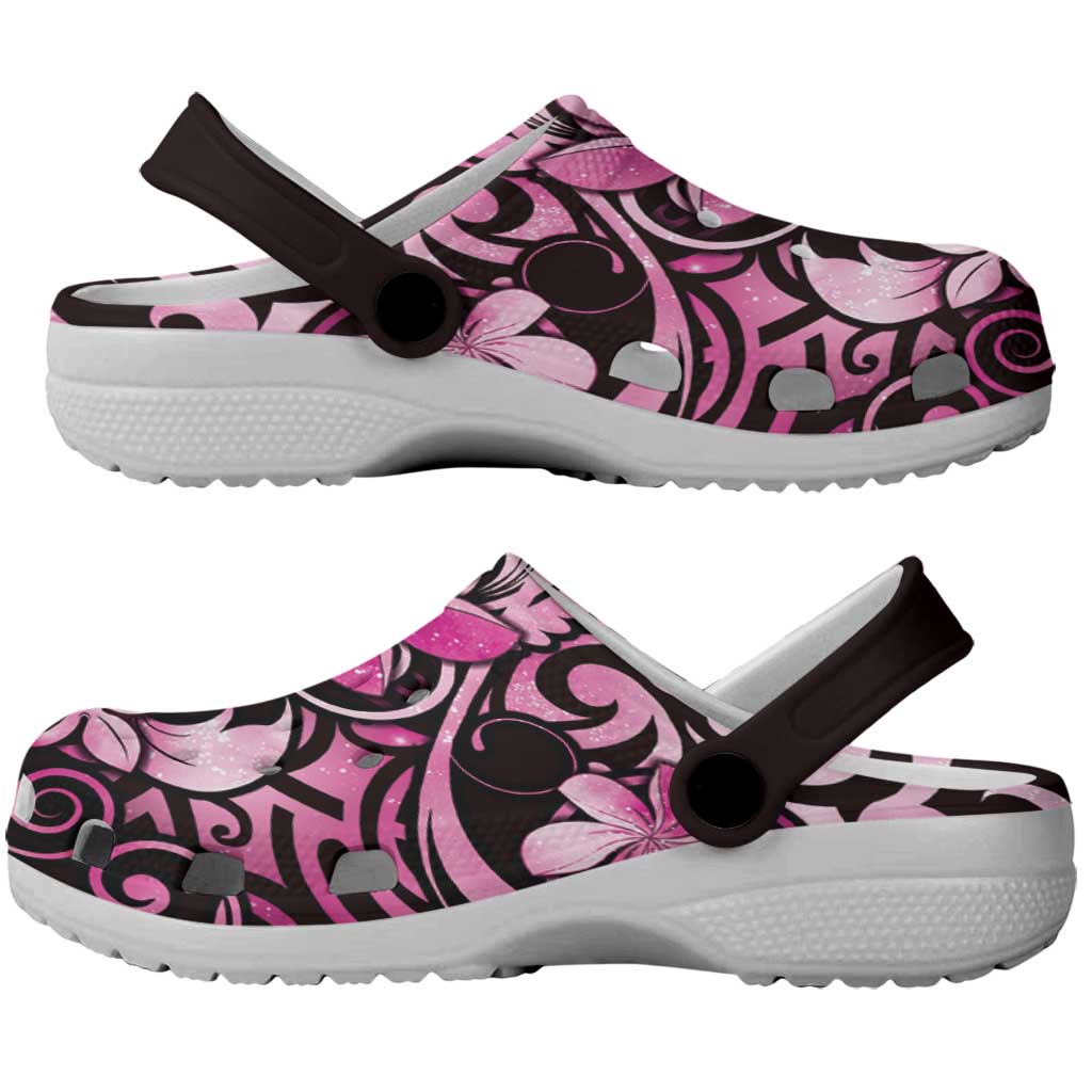 Matariki New Zealand Clogs Shoes Maori Pattern Pink Galaxy LT05 - Polynesian Pride