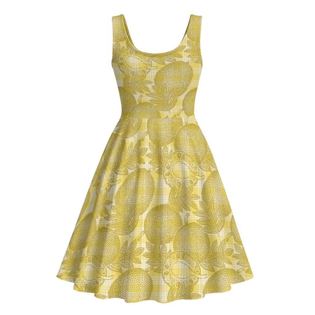 Melemele Hawaii Breadfruit Palaka Motifs Midi Dress LT14 - Polynesian Pride