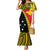 PNG Hibiscus Tribal Pattern Mermaid Dress Bird - of - Paradise LT7 Women Black - Polynesian Pride