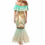 Hawaii Mermaid Dress Polynesian Shark and Sea Turtle Dreamy Turquoise Artsy LT14 - Polynesian Pride