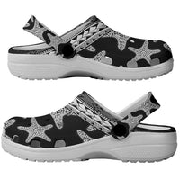 Monotone Polynesian Starfish Unique Pattern Clogs Shoes LT01 - Polynesian Pride