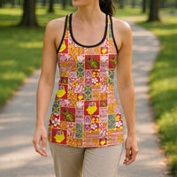Niue Monuina e Kilisimasi Hollow Tank Top Pacific Patchwork Xmas Vibes LT9 - Polynesian Pride